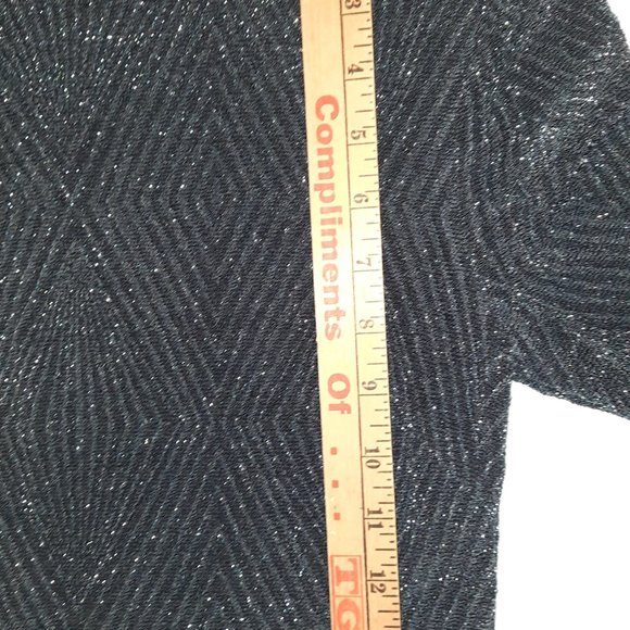 Speechless XS Metallic Pullover Crewneck Sweater Ribbed Knit Mock Turtleneck - Picture 5 of 7